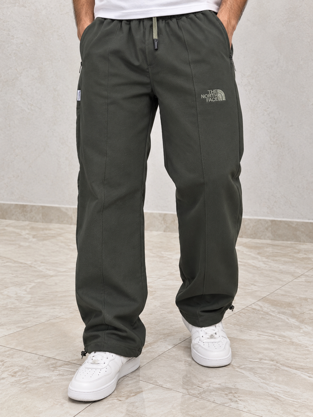 شلوار جاگر سبز زیتونی طرح the north face