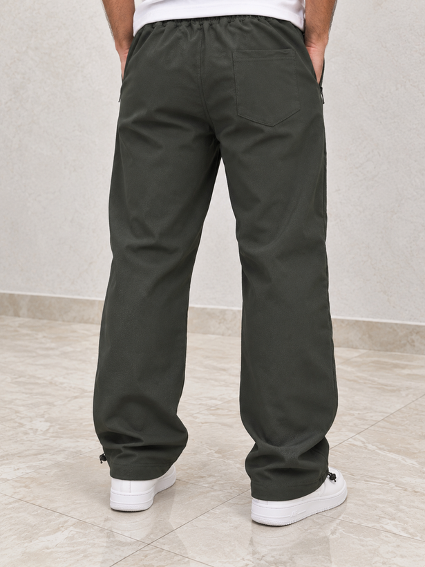 شلوار جاگر سبز زیتونی طرح the north face